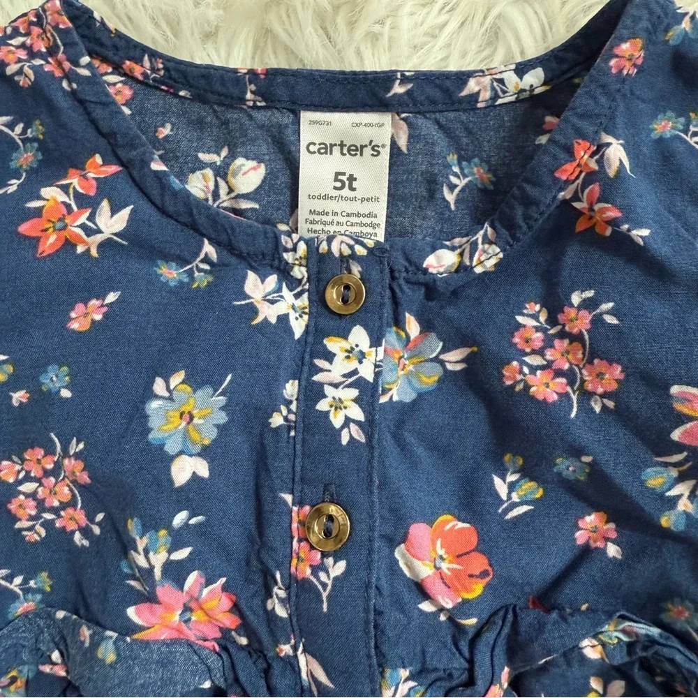 Carter’s Floral Blouse and Soft Crazy 8 Denim Jeggings Set